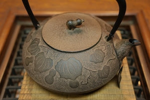 南部鉄器 鉄瓶 ひさご 大 ひさご色 1.2L