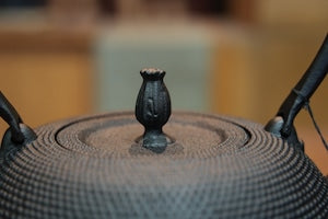 南部鉄器 鉄瓶 変算珠あられ 黒 1.8L