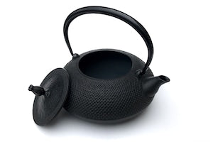 南部鉄器 鉄瓶 平丸あられ 1.2L