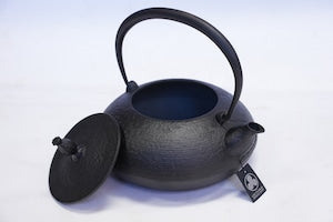 南部鉄器 鉄瓶 平丸糸目 1.2L