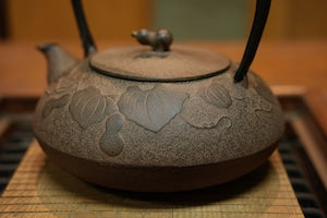 南部鉄器 鉄瓶 ひさご 大 ひさご色 1.2L