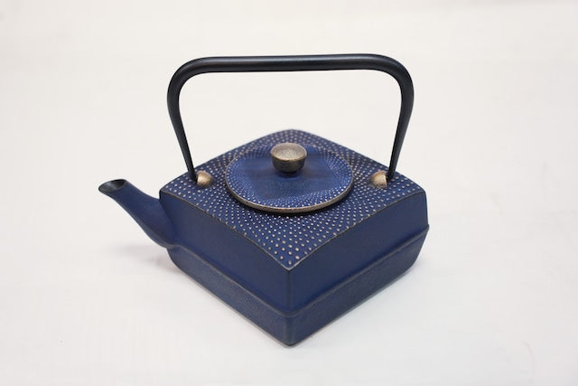 南部鉄器 鉄瓶 正方角あられ 星月夜 0.6L